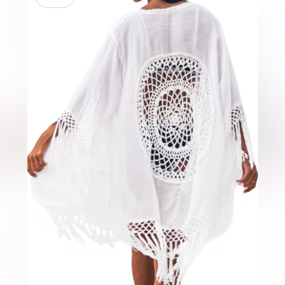 White Crochet Cover-Up